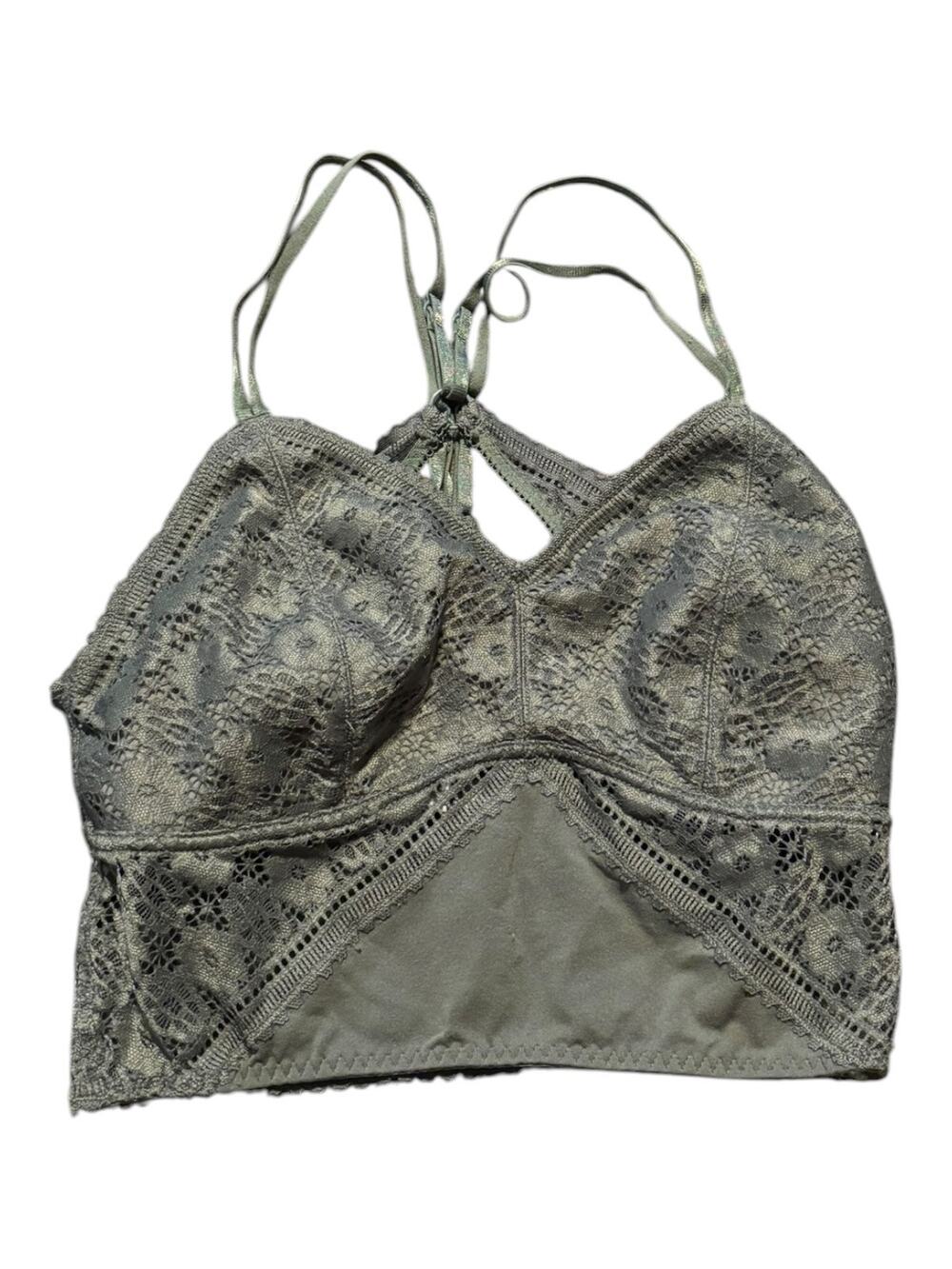 BKF Essentials Green Lace Bralette Size S